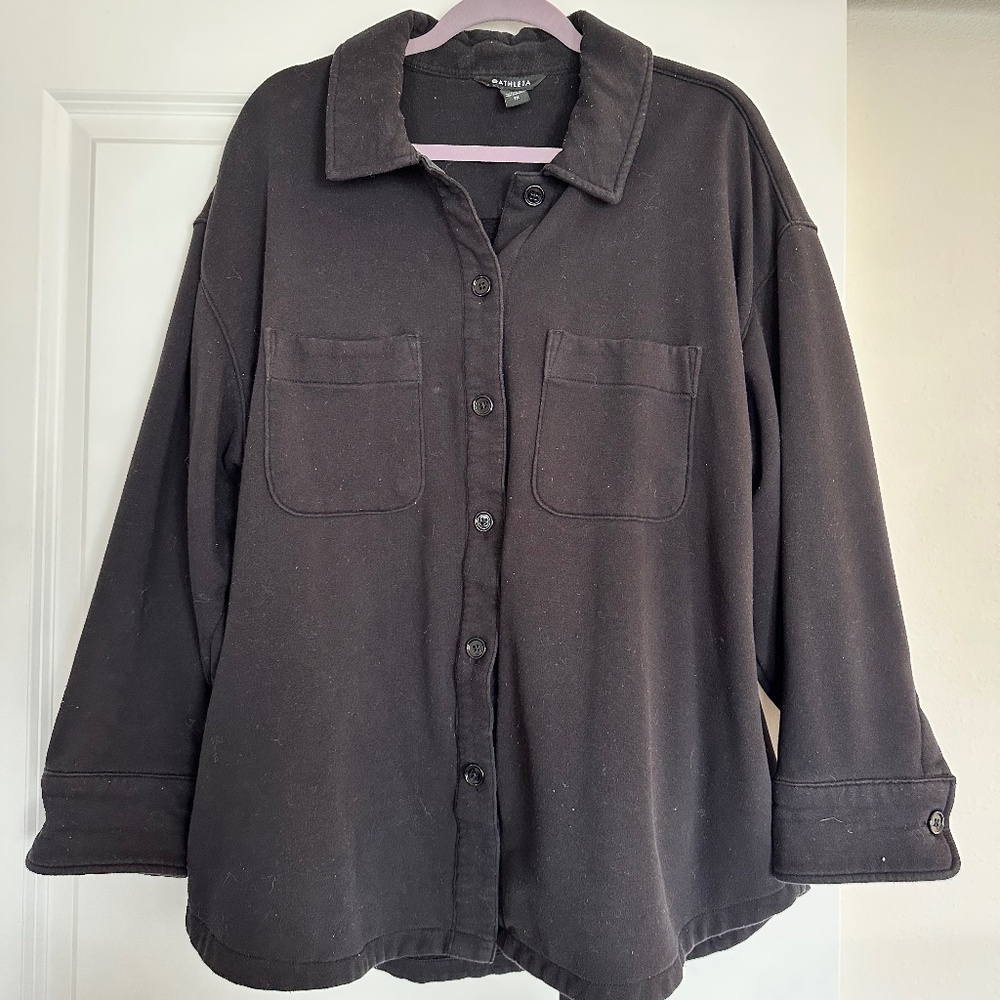 Athleta Retroplush Shirt Jacket | Sz 1X